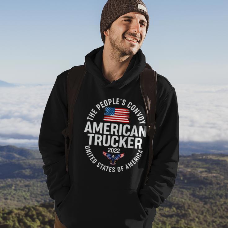 The Peoples Convoy American Trucker 2022 United States Of America Hoodie Lifestyle