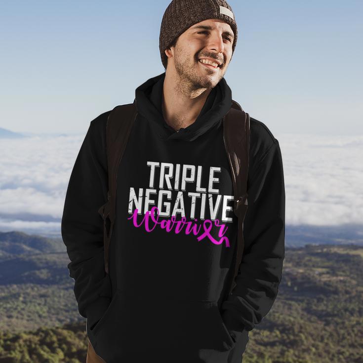 Triple Negative Breast Cancer Warrior Hoodie Lifestyle