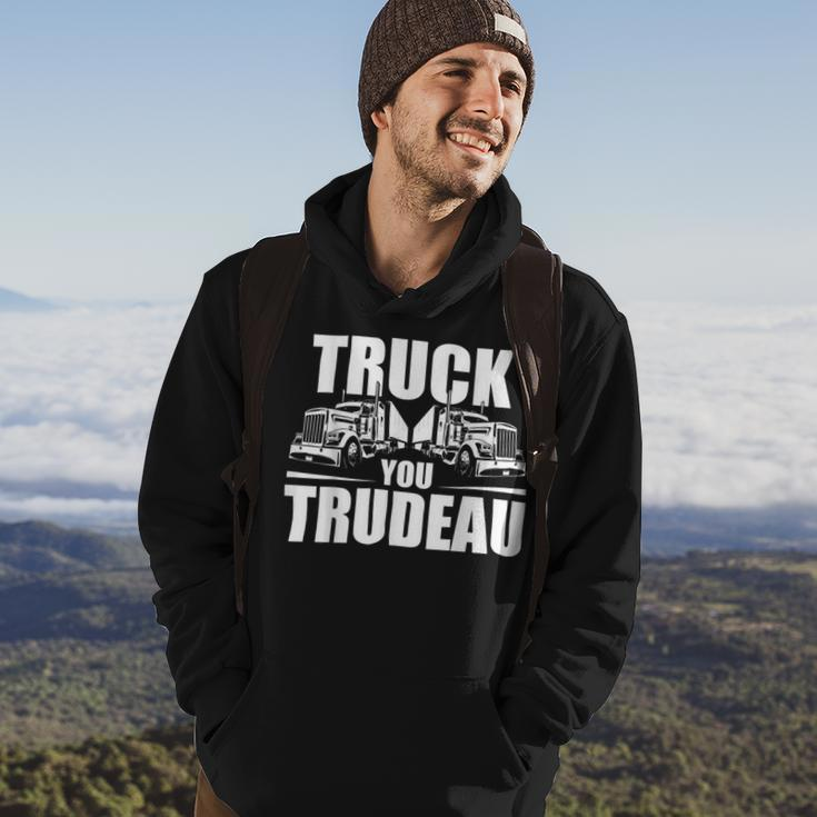 Trucker Truck You Trudeau Canadine Trucker Funny Hoodie Lifestyle