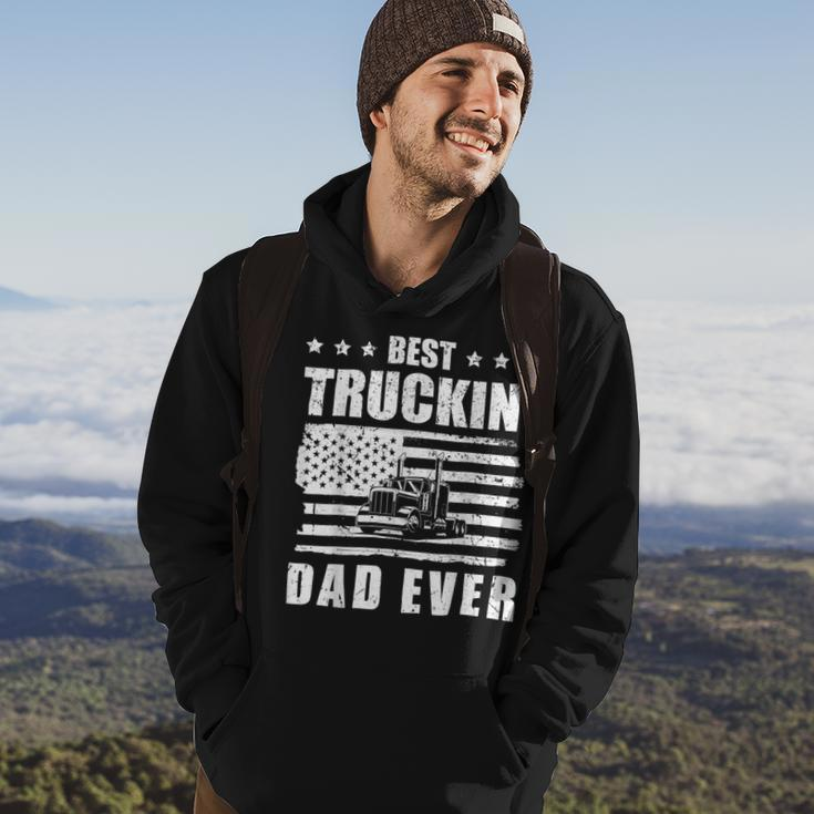 Trucker Trucker Best Truckin Dad Ever Driver V2 Hoodie Lifestyle