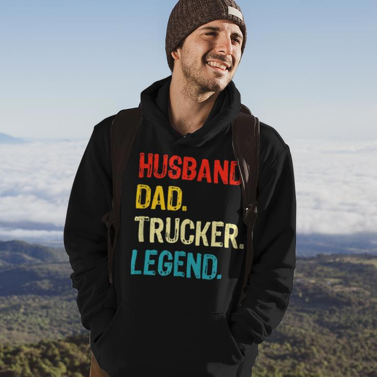 Trucker Trucker Husband Dad Trucker Legend Truck Driver Trucker Hoodie Lifestyle
