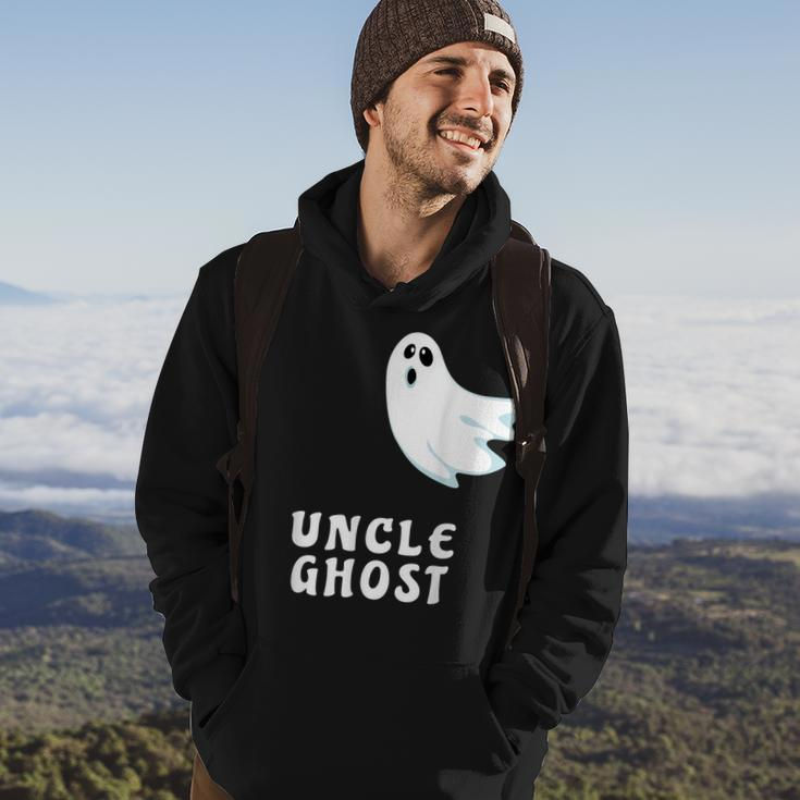 Uncle Ghost Funny Spooky Halloween Ghost Halloween Dad Hoodie Lifestyle