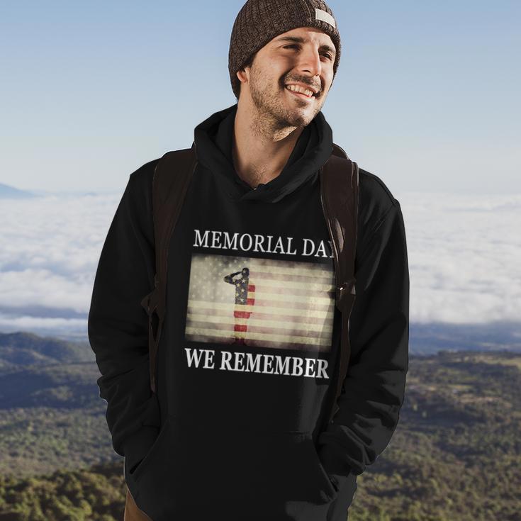 We Remember Funny Gift Salute Military Memorial Day Cute Gift Hoodie Lifestyle