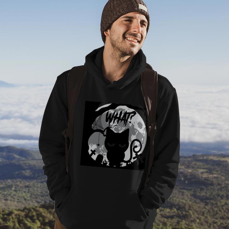 What Cat Funny Halloween Quote V2 Hoodie Lifestyle