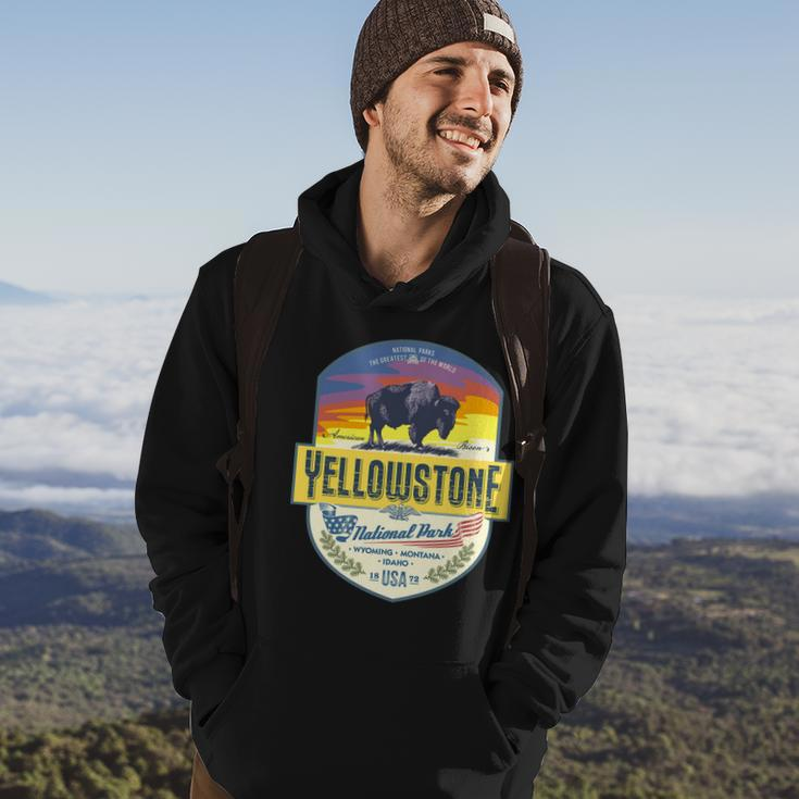 Yellowstone National Park Tshirt V2 Hoodie Lifestyle