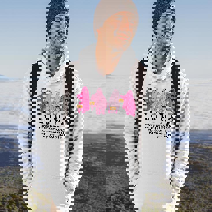 Breast Cancer On Wednesday We Wear Pink Ghost Halloween Men Hoodie Lifestyle