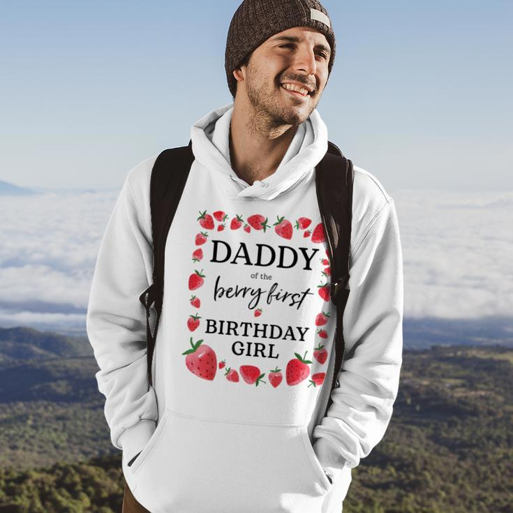Daddy Of The Berry First Birthday Girl Sweet One Strawberry Hoodie Lifestyle