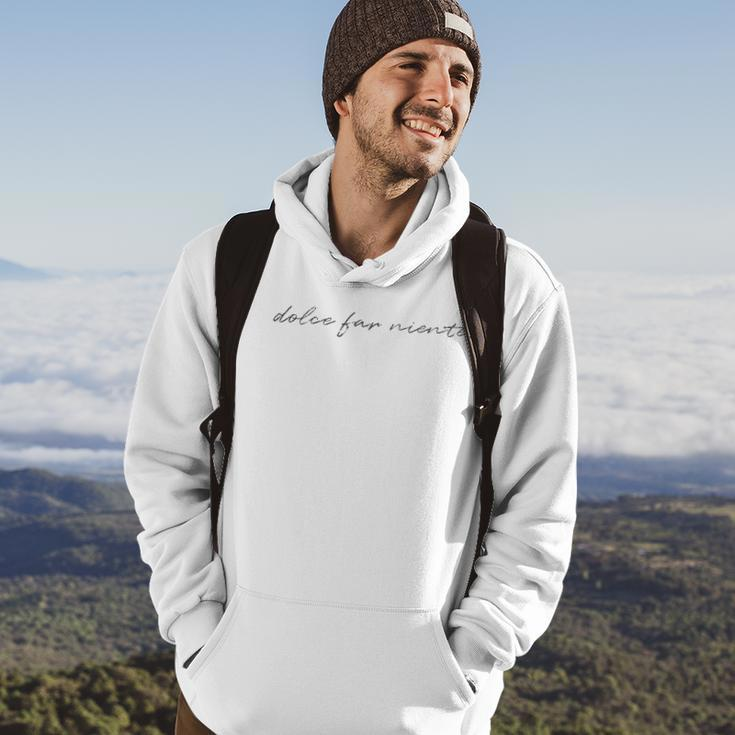 Dolce Far Niente Peace Hoodie Lifestyle