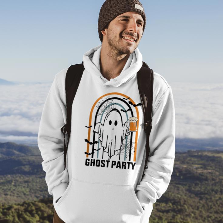 Ghost Party Men Womens Funny Halloween Drinking Beer Party Hoodie Lifestyle