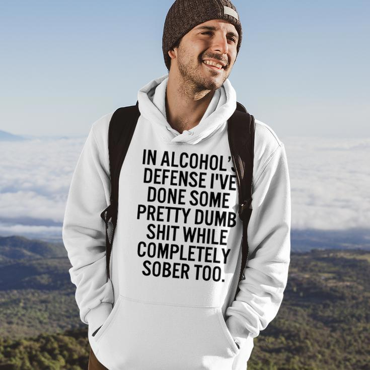 In Alcohols Defense Hoodie Lifestyle