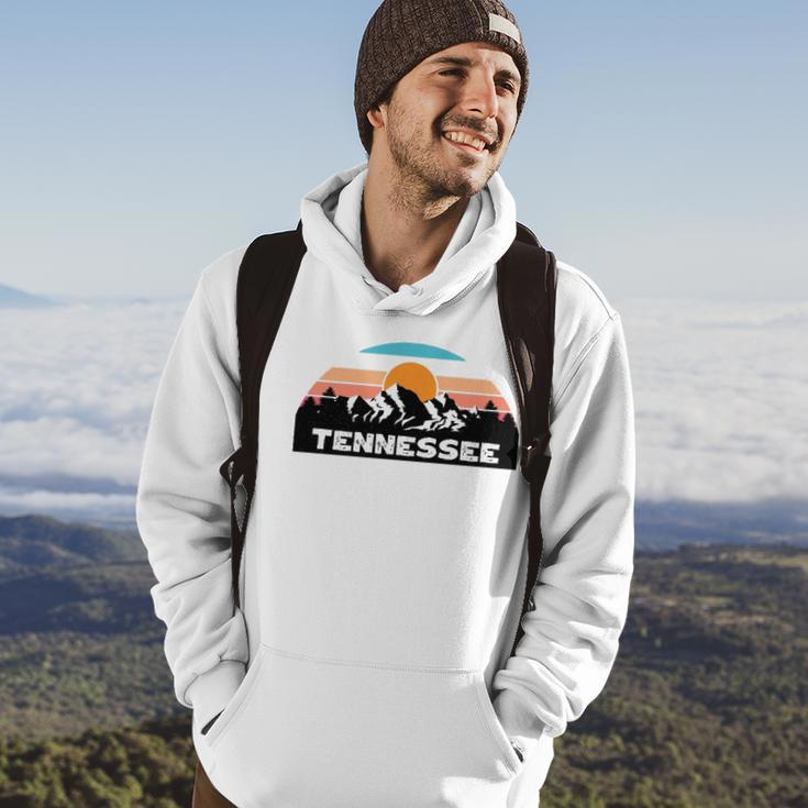 Tennessee Retro Vintage Sunset Mountain Tennessee Lovers Hoodie Lifestyle