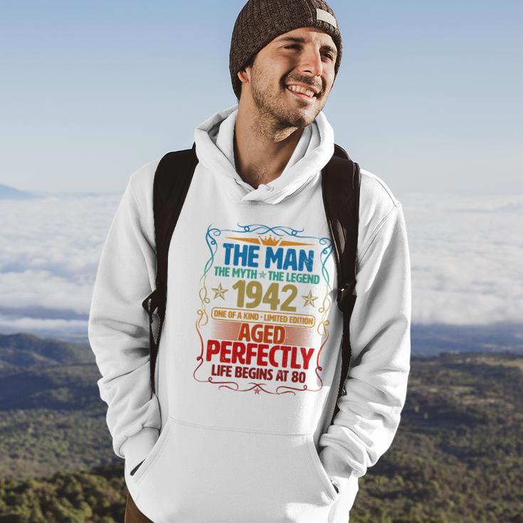 The Man Myth Legend 1942 Aged Perfectly 80Th Birthday Hoodie Lifestyle