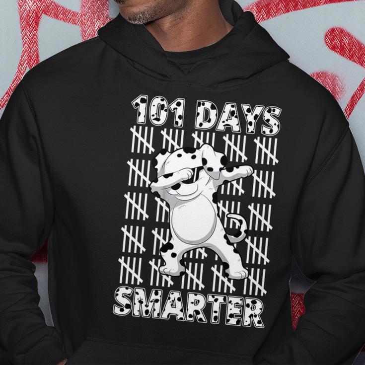 101 Days Smarter Dabbing Dalmatian Dog Hoodie Unique Gifts