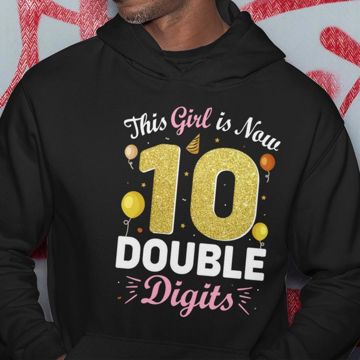 10Th Birthday Party This Girl Is Now 10 Double Digits Cute Gift Hoodie Unique Gifts