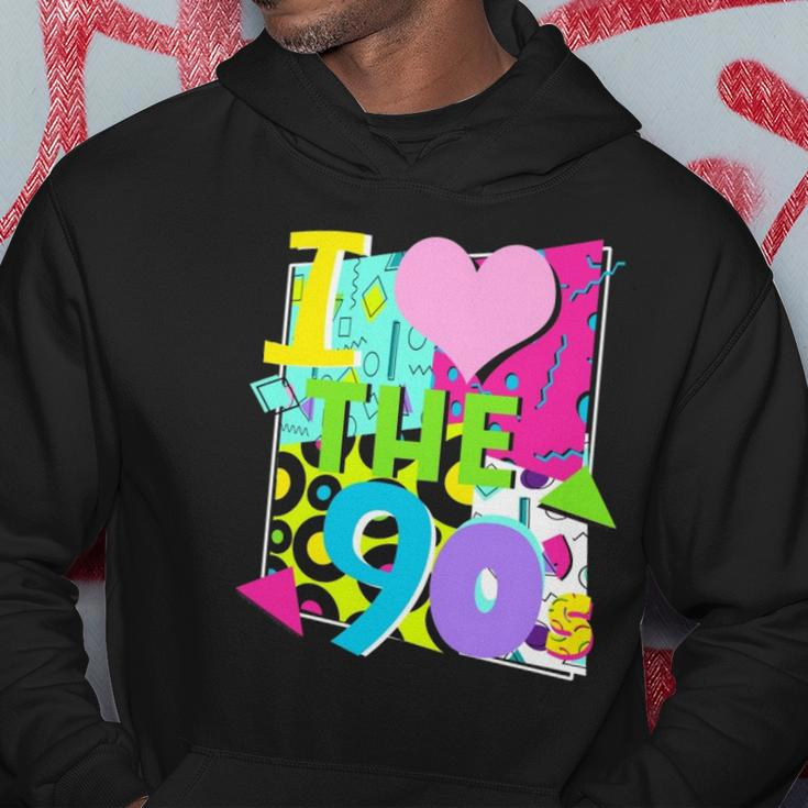 1990&8217S 90S Halloween Party Theme I Love Heart The Nineties Hoodie Unique Gifts