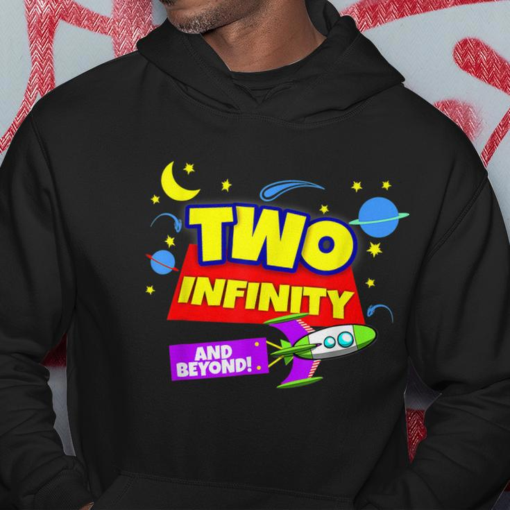 2 Year Old Two Infinity And Beyond 2Nd Birthday Boys Girls Hoodie Unique Gifts