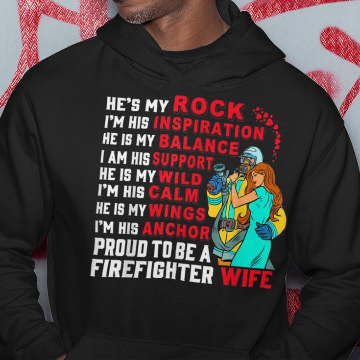 Firefighter Proud To Be A Firefighter Wife Fathers Day Hoodie