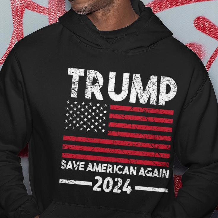 2024 Trump Save America Again Usa Flag Gift Hoodie Unique Gifts