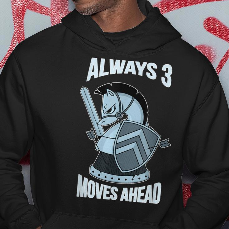 3 Moves Ahead Knight Chess Gift Idea For Nerdy Kids Hoodie Funny Gifts
