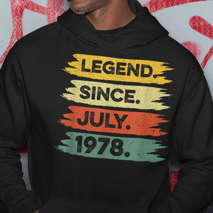 44Th Birthday Retro Vintage Legend Since July 1978 Hoodie Funny Gifts