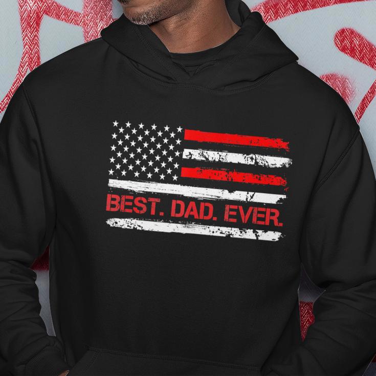 4Th Of July Best Dad Ever American Flag Hoodie Unique Gifts