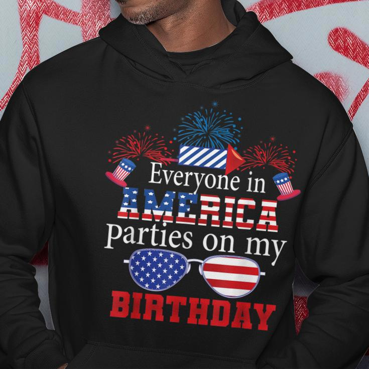 4Th Of July Birthday Gifts Funny Bday Born On 4Th Of July Hoodie Funny Gifts