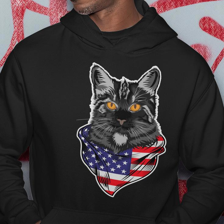 4Th Of July Cat American Patriotic Hoodie Unique Gifts