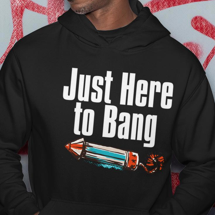 4Th Of July Fireworks Just Here To Bang Funny Firecracker Cool Gift Hoodie Unique Gifts