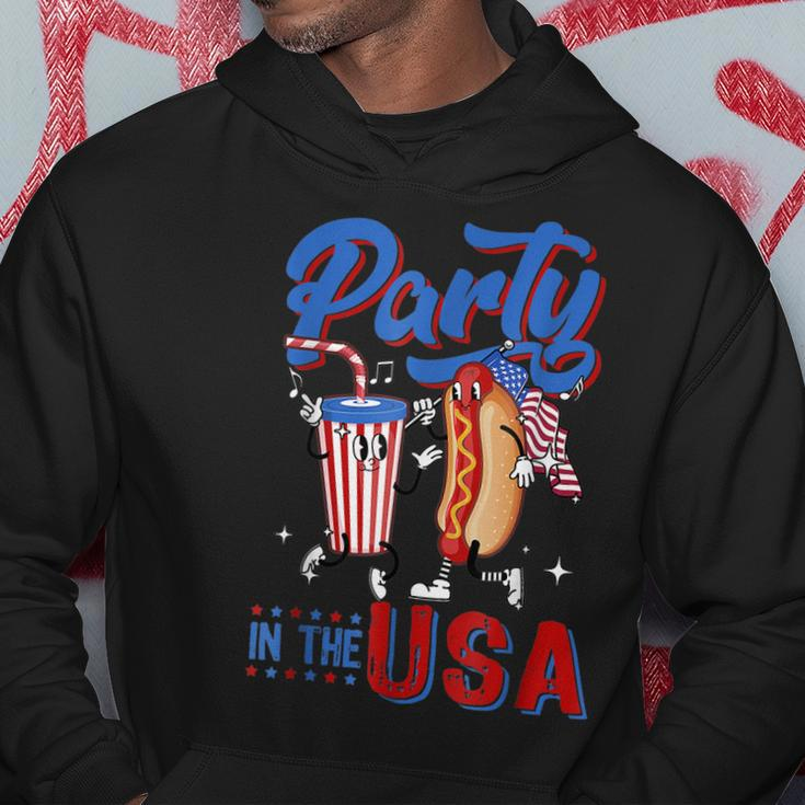4Th Of July Food Party In The Usa Funny Hot Dog Lover Hoodie Funny Gifts