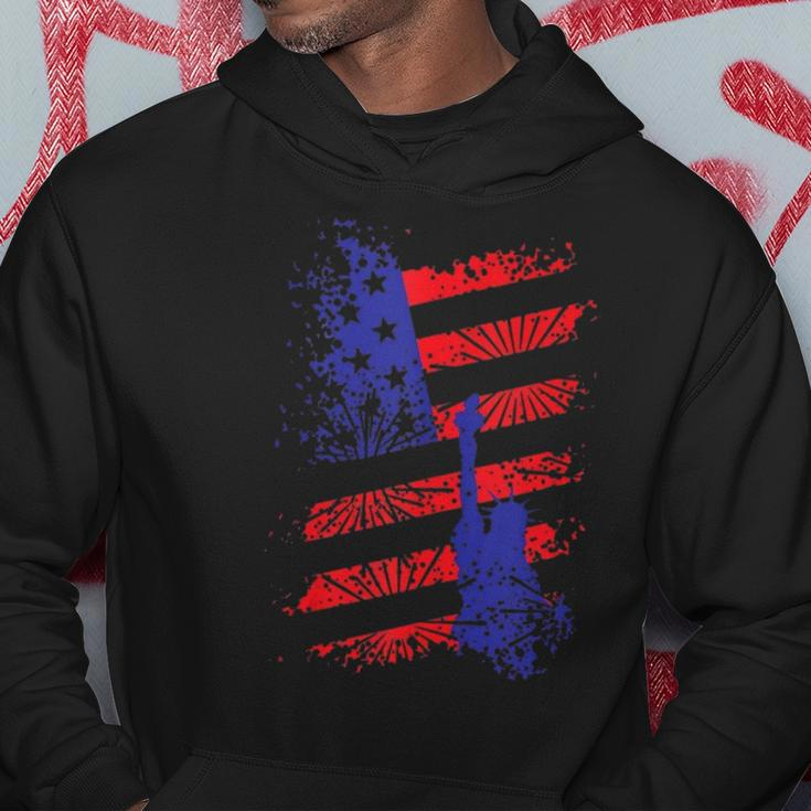 4Th Of July Usa Flag American Patriotic Statue Of Liberty Hoodie Unique Gifts
