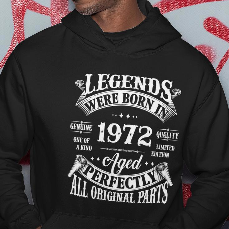 50Th Birthday Funny Gift Vintage Legends Born In 1972 50 Years Old Graphic Design Printed Casual Daily Basic Hoodie Personalized Gifts