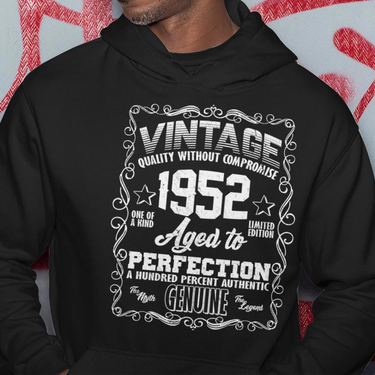 70Th Birthday Vintage 1952 Aged To Perfection Genuine Hoodie Unique Gifts