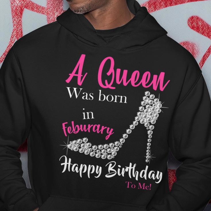 A Queen Was Born In February Birthday Hoodie Unique Gifts