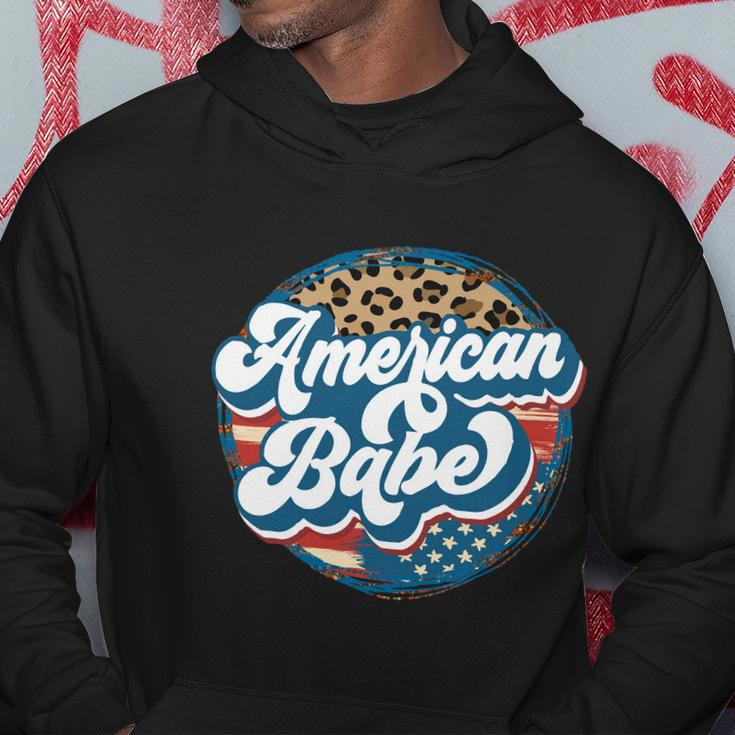 All American Babe Cute Funny 4Th Of July Independence Day Graphic Plus Size Top Hoodie Unique Gifts