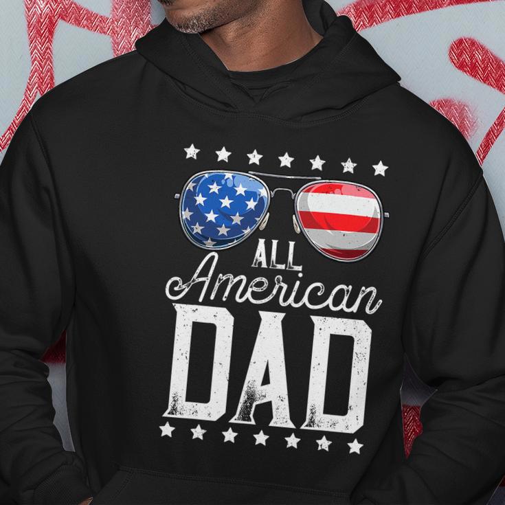 All American Dad Funny 4Th Of July Fathers Day Hoodie Unique Gifts