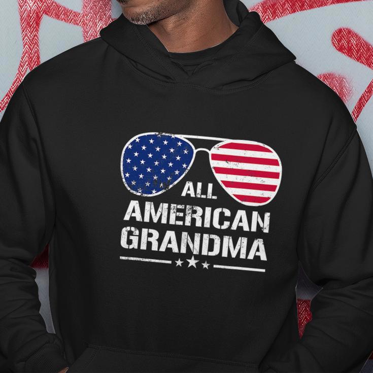 All American Grandma American Flag Patriotic V2 Hoodie Unique Gifts