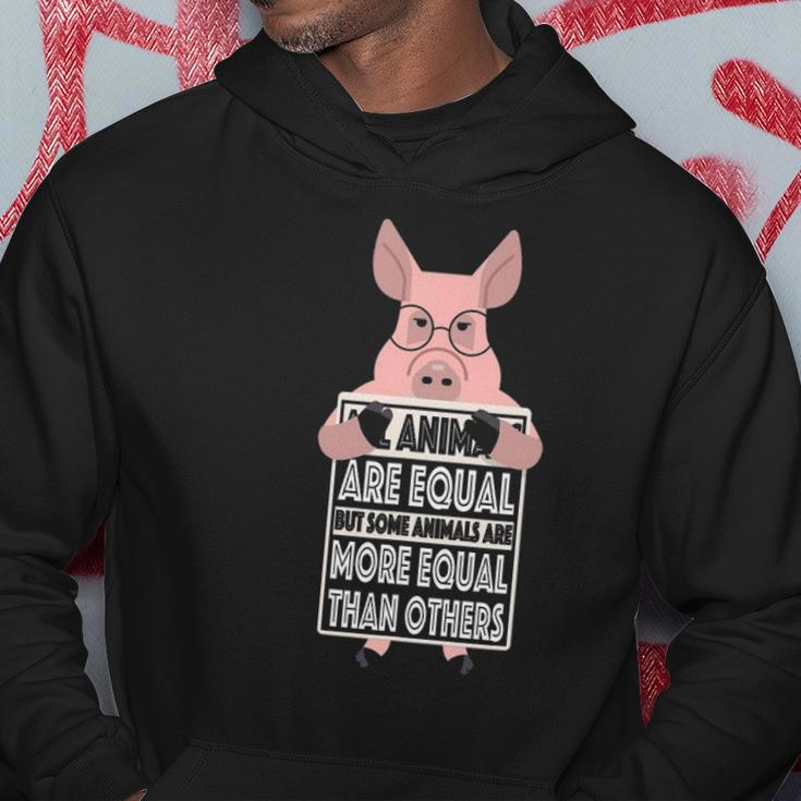All Animals Are Equal Some Animals Are More Equal Hoodie Unique Gifts