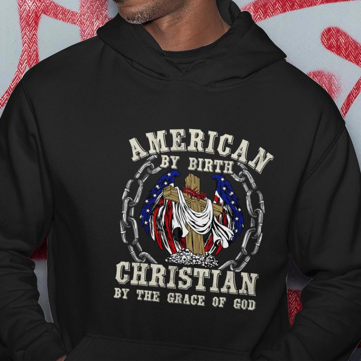 American By Birth Christian For 4Th Of July Hoodie Unique Gifts