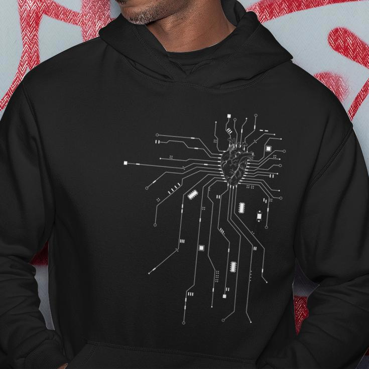 Anatomical Heart Cpu Processor Pcb Board Computer Programmer Hoodie Personalized Gifts