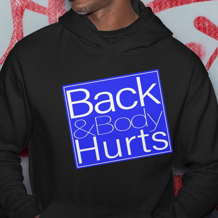 Back And Body Hurts Blue Logo Hoodie Unique Gifts