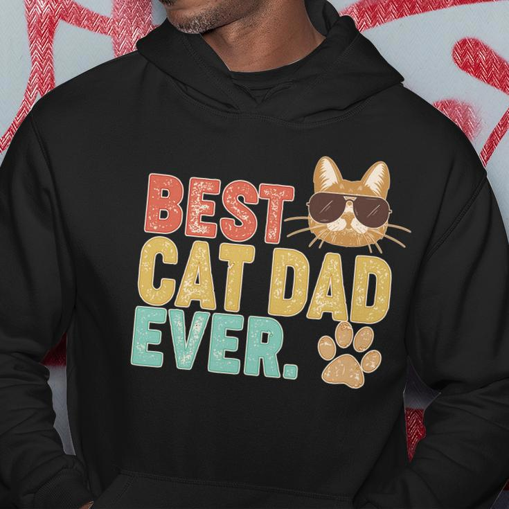 Best Cat Dad Ever Vintage Colors Tshirt Hoodie Unique Gifts