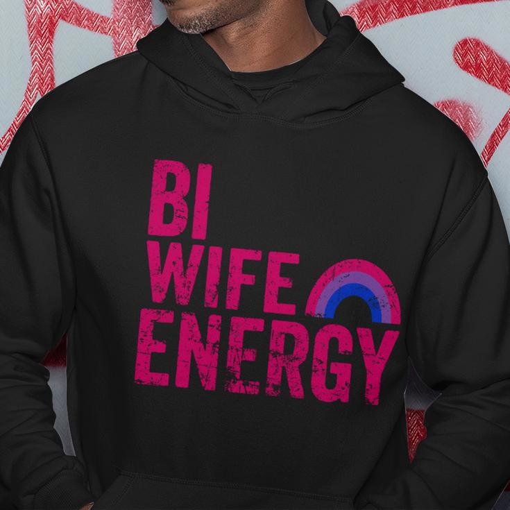 Bi Wife Energy Lgbtq Support Lgbt Bisexual Flag Vintage V3 Hoodie Unique Gifts