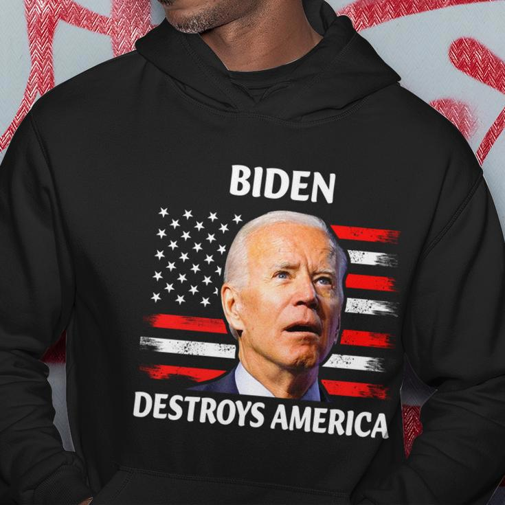 Biden Destroy American Joe Biden Confused Funny 4Th Of July Hoodie Unique Gifts