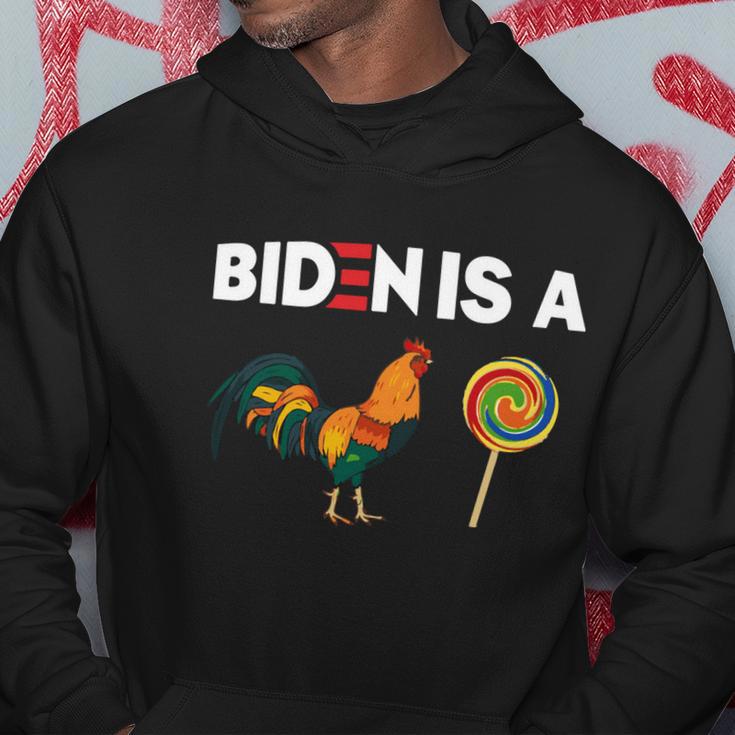 Biden Is A Rooster Lollipop Funny Biden Meme Joe Biden Joke Hoodie Unique Gifts