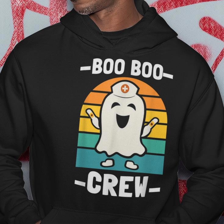 Boo Boo Crew Nurses Rn Ghost Women Nurse Halloween Hoodie Funny Gifts