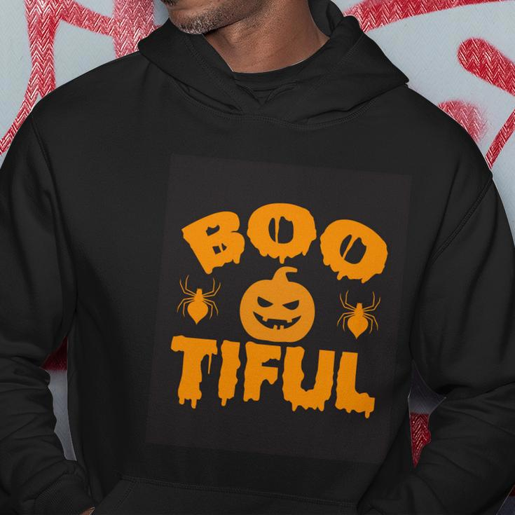 Boo Tiful Pumpkin Halloween Quote Hoodie Unique Gifts
