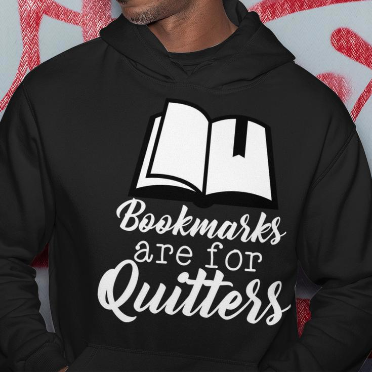Book Lovers - Bookmarks Are For Quitters Tshirt Hoodie Unique Gifts