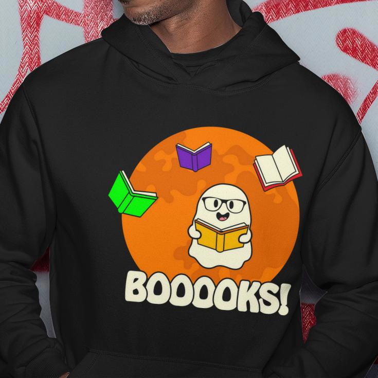 Booooks Ghost Boo Halloween Quote Hoodie Unique Gifts