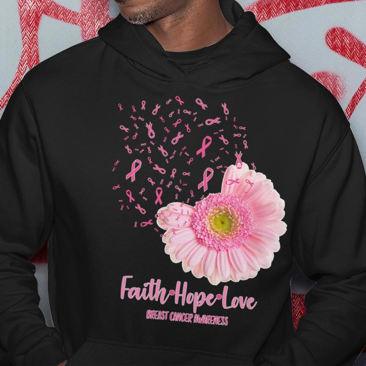Breast Cancer Awareness Flowers Ribbons Hoodie Unique Gifts