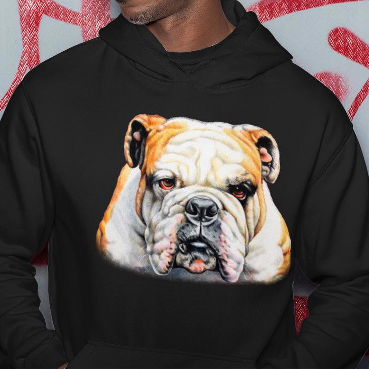 Bulldog Face Front Hoodie Unique Gifts